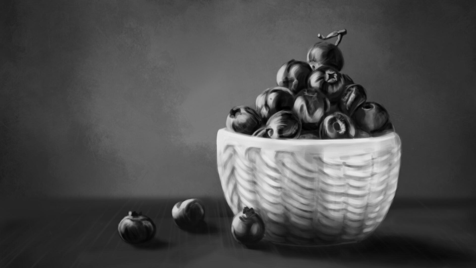 Blueberries in a Bowl